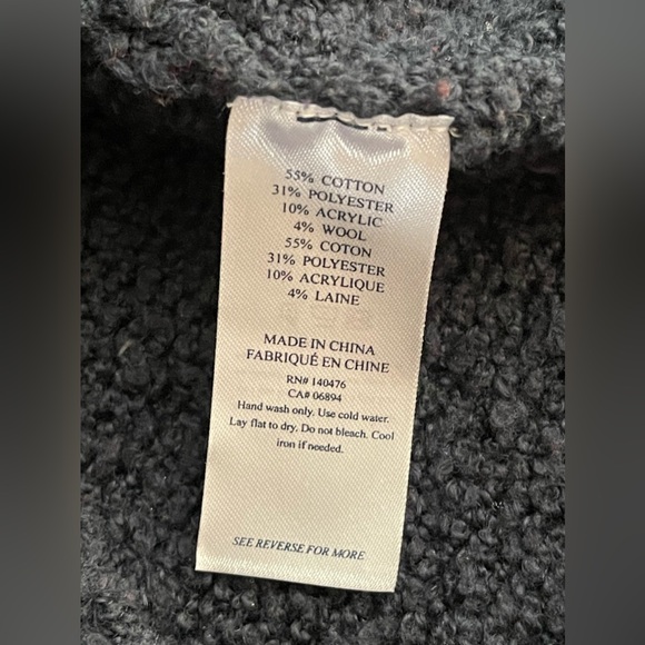 Faherty Red/White/Navy Cotton Blend Crewneck Sweater Size M - Picture 12 of 16